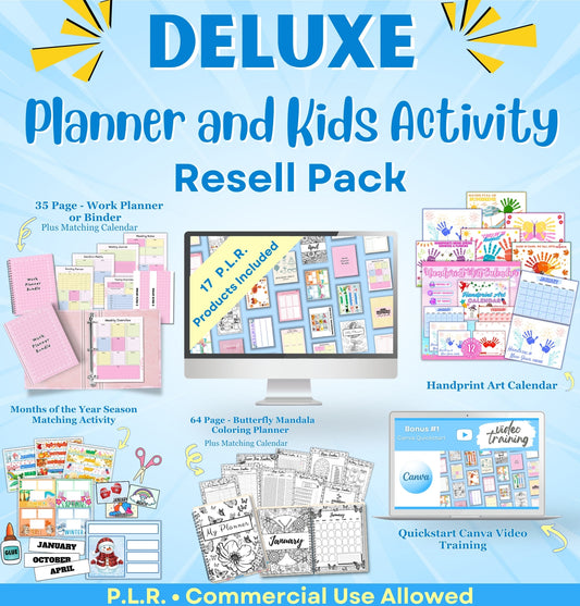 Deluxe Planner and Kid Activity Resell Pack