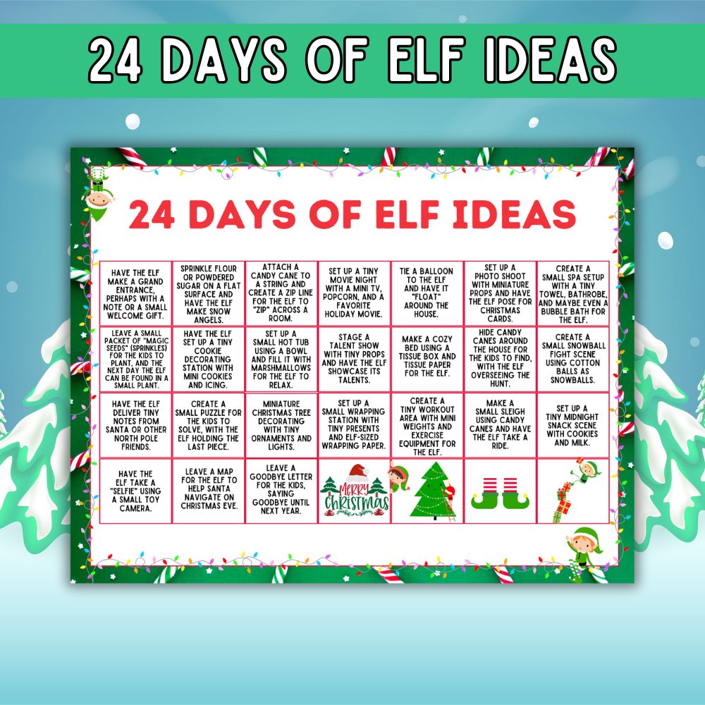 PLR 24 Days of Elf Ideas – plr-printables-store