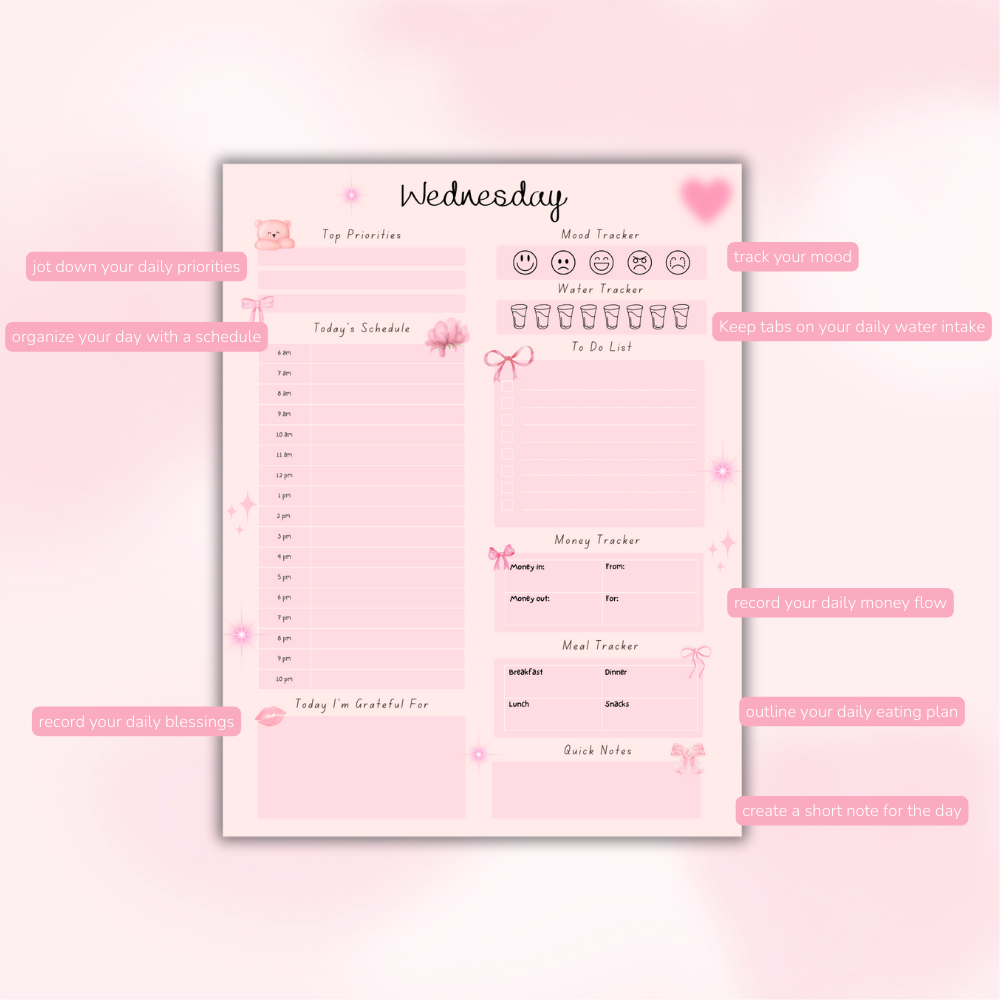 PLR 7 Day Planner Pack