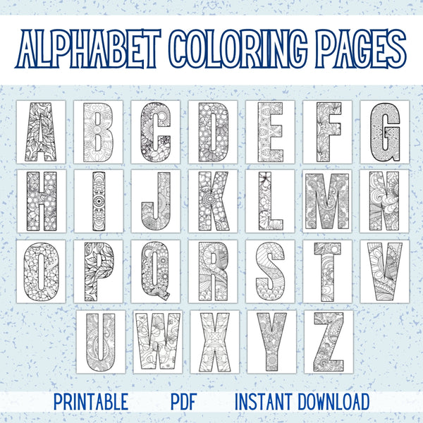 PLR Alphabet Coloring Pages – plr-printables-store