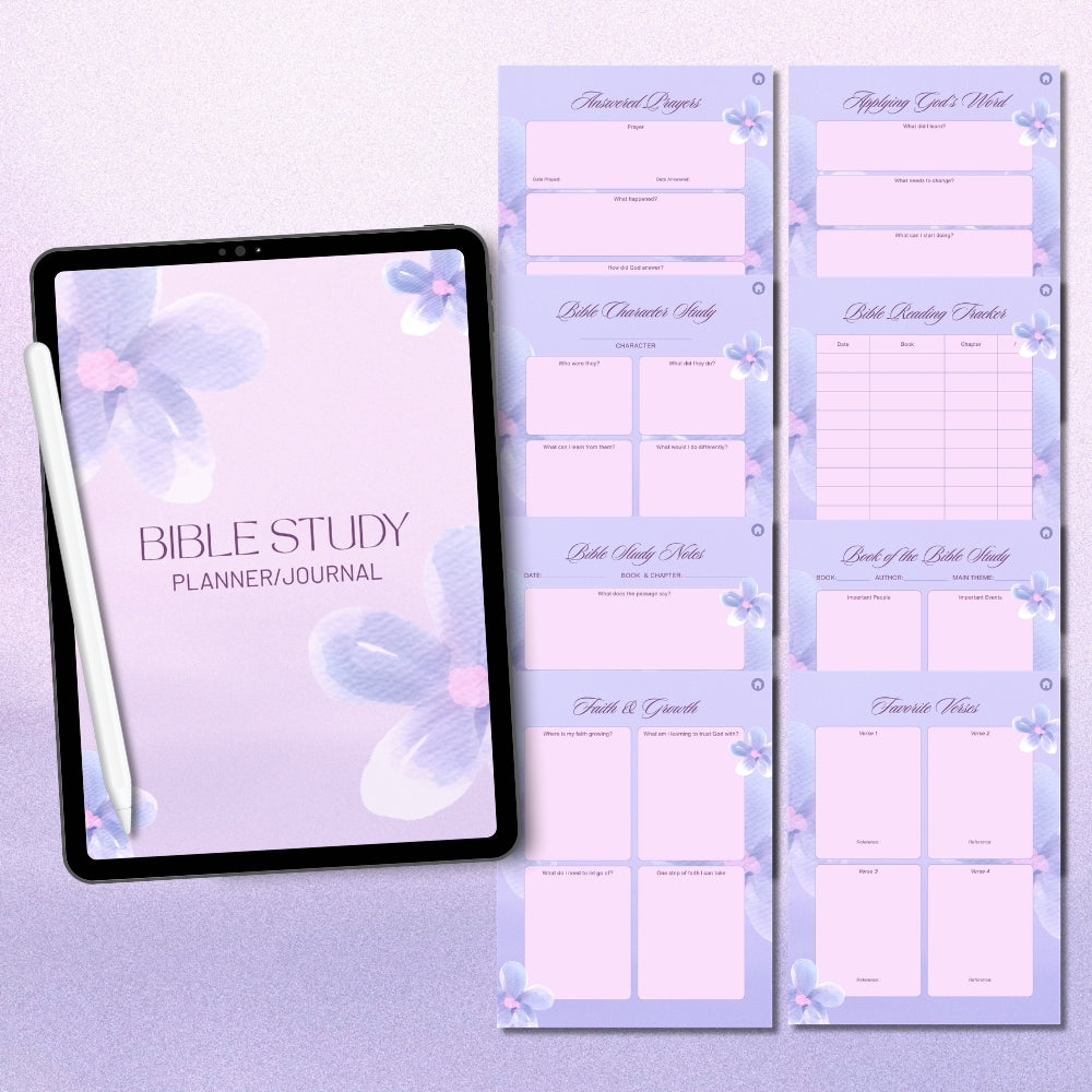 PLR Digital Bible Study Planner/Journal