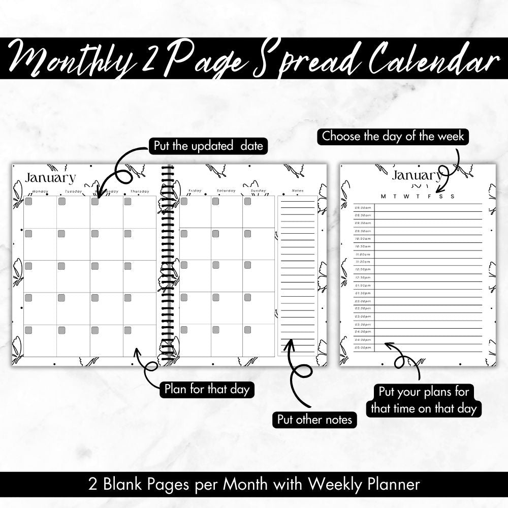 PLR Black and White Self-Care Worksheet Set