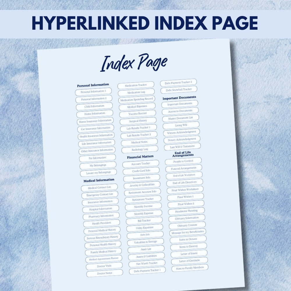 PLR Digital End of Life Planner
