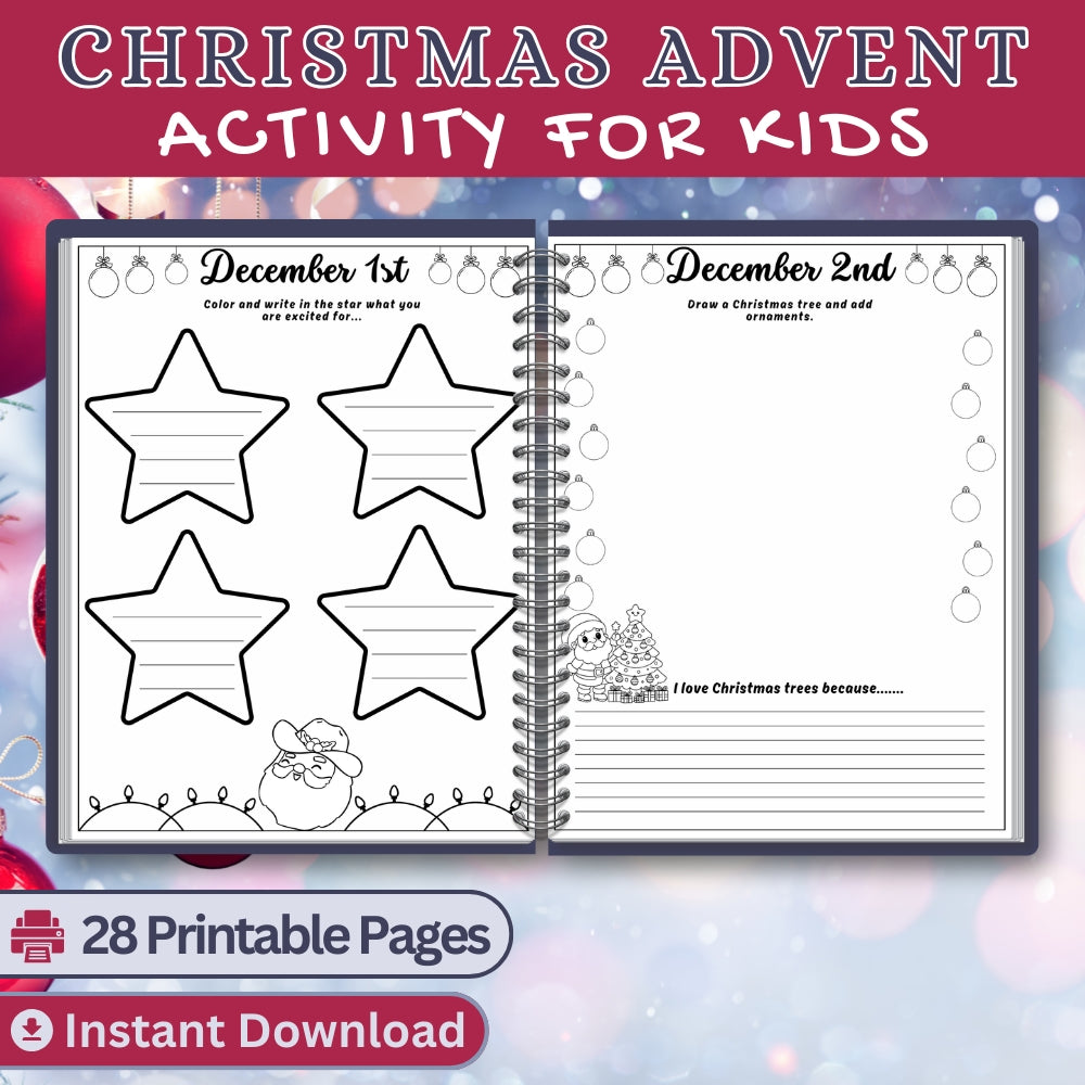 PLR Christmas Advent Activity for Kids