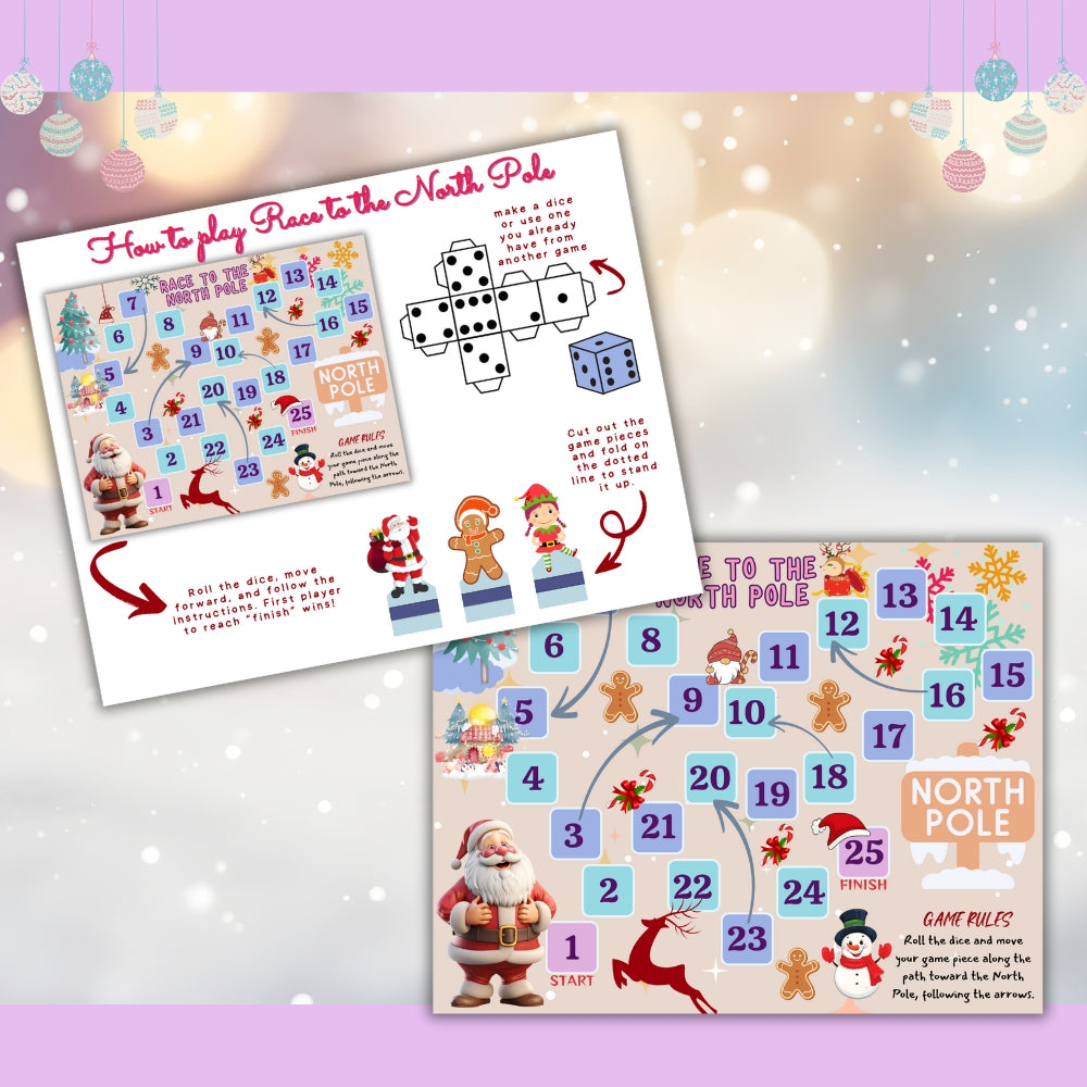 PLR Christmas Printable Board Game