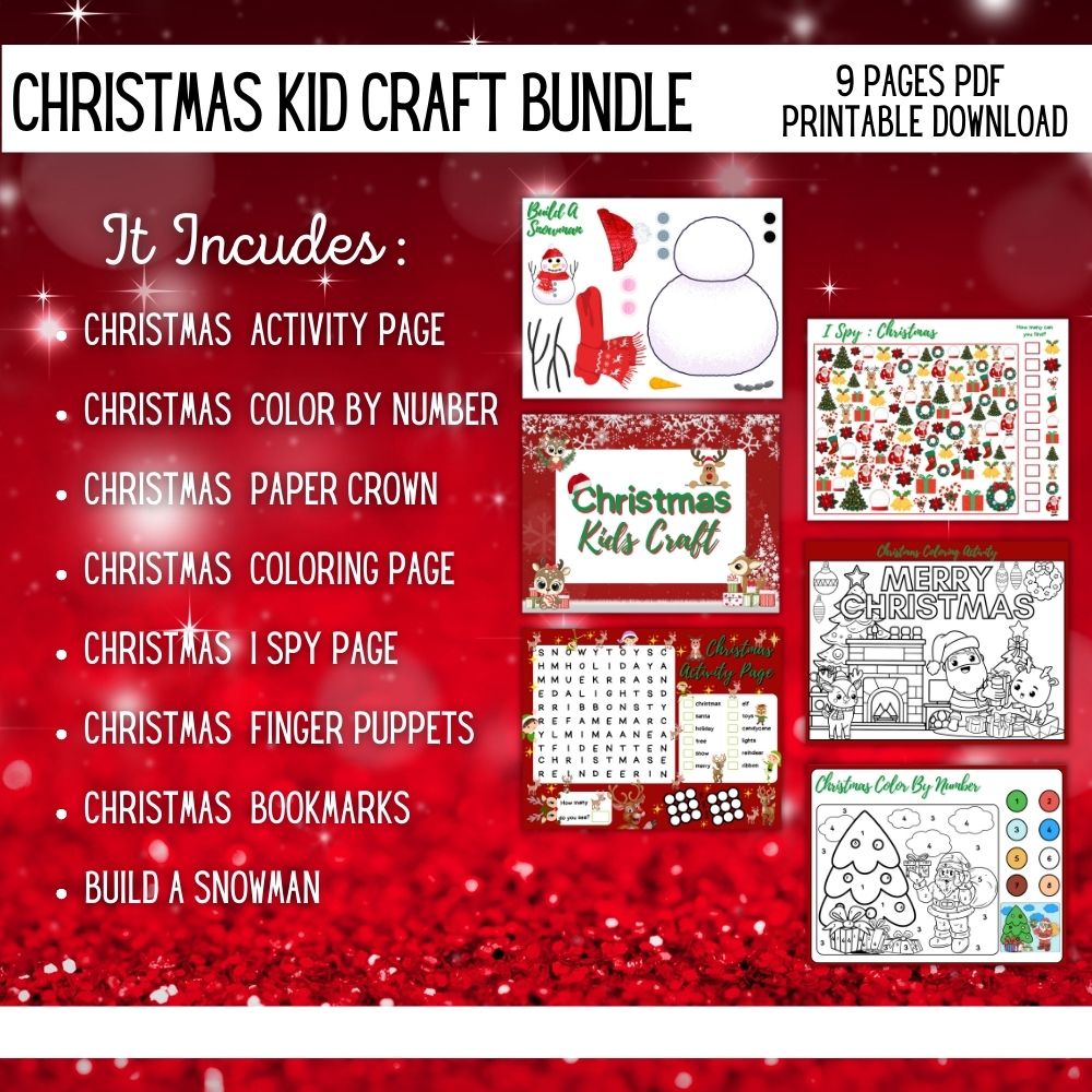 PLR Christmas Kid Craft Bundle