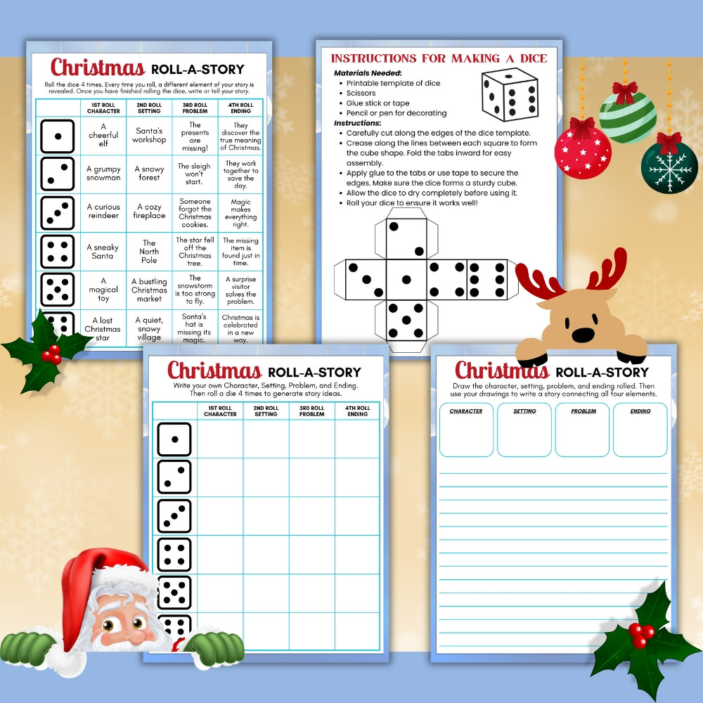 PLR Roll a Story Christmas Theme