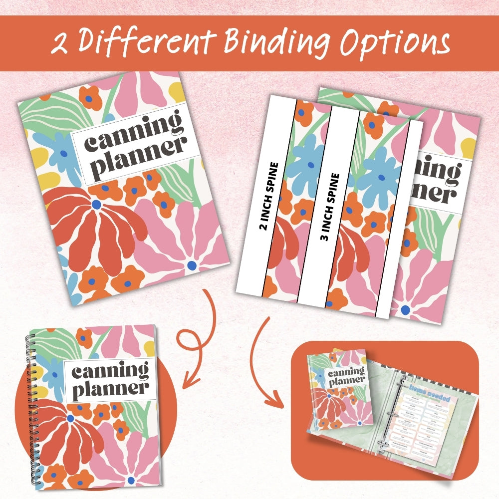 PLR Colorful Canning Planner
