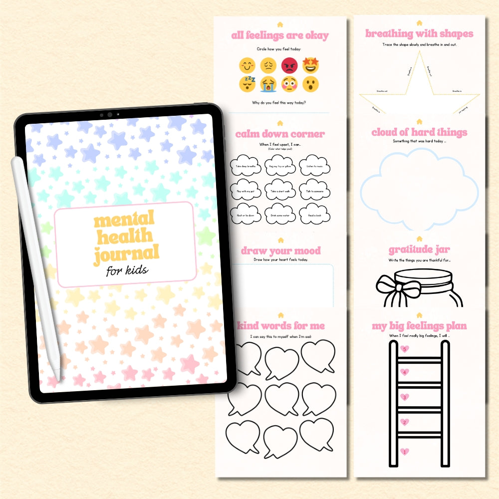 PLR Digital Mental Health Journal for Kids