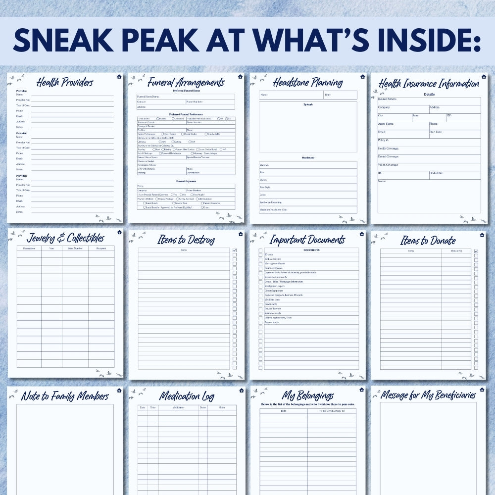 PLR Digital End of Life Planner
