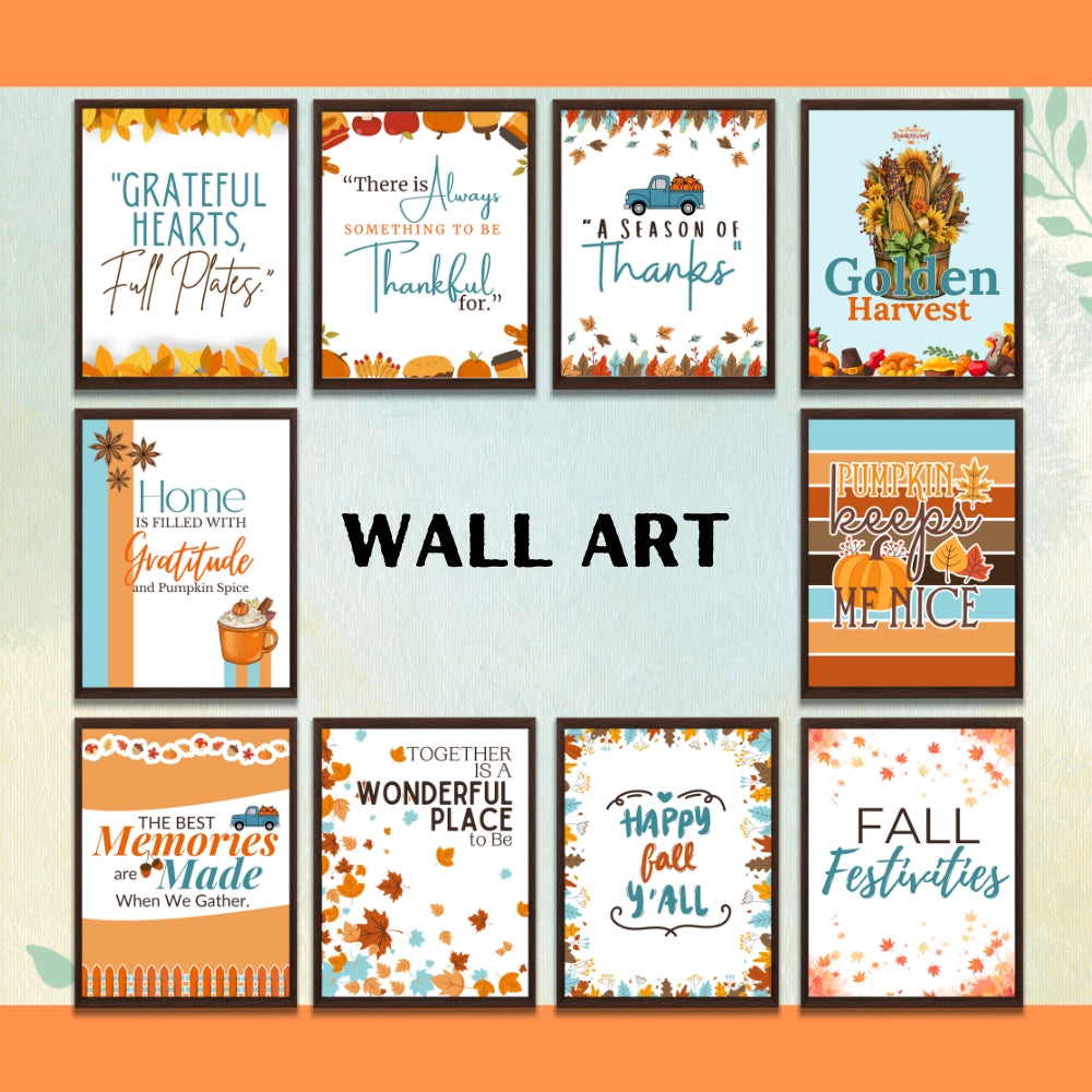 PLR Fall Banner and Wall Art for Home or Classroom