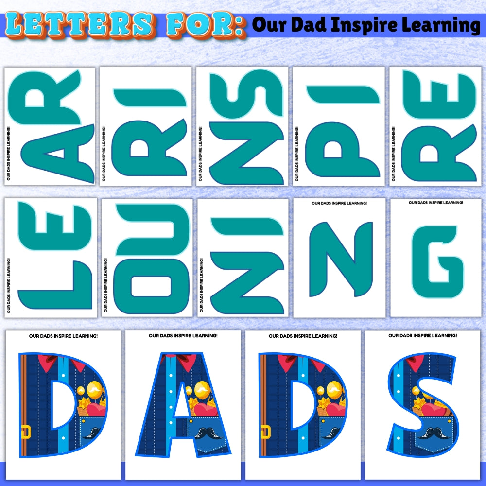PLR Printable Father's Day Bulletin Board Kit