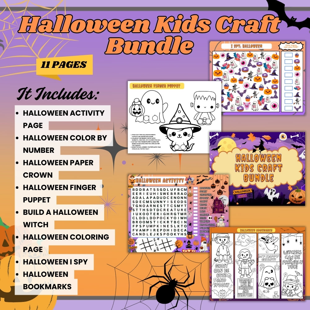 PLR Halloween Kid Craft Bundle