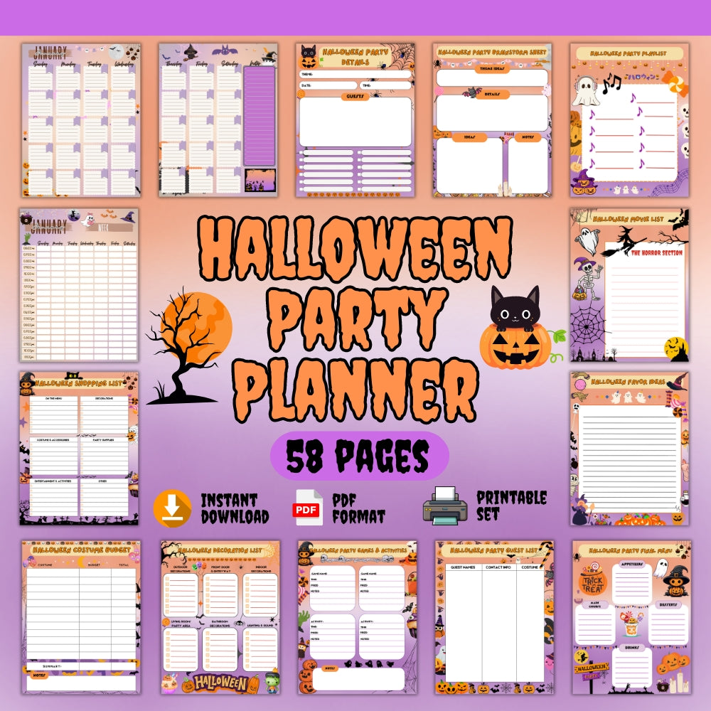 PLR Halloween Party Planner