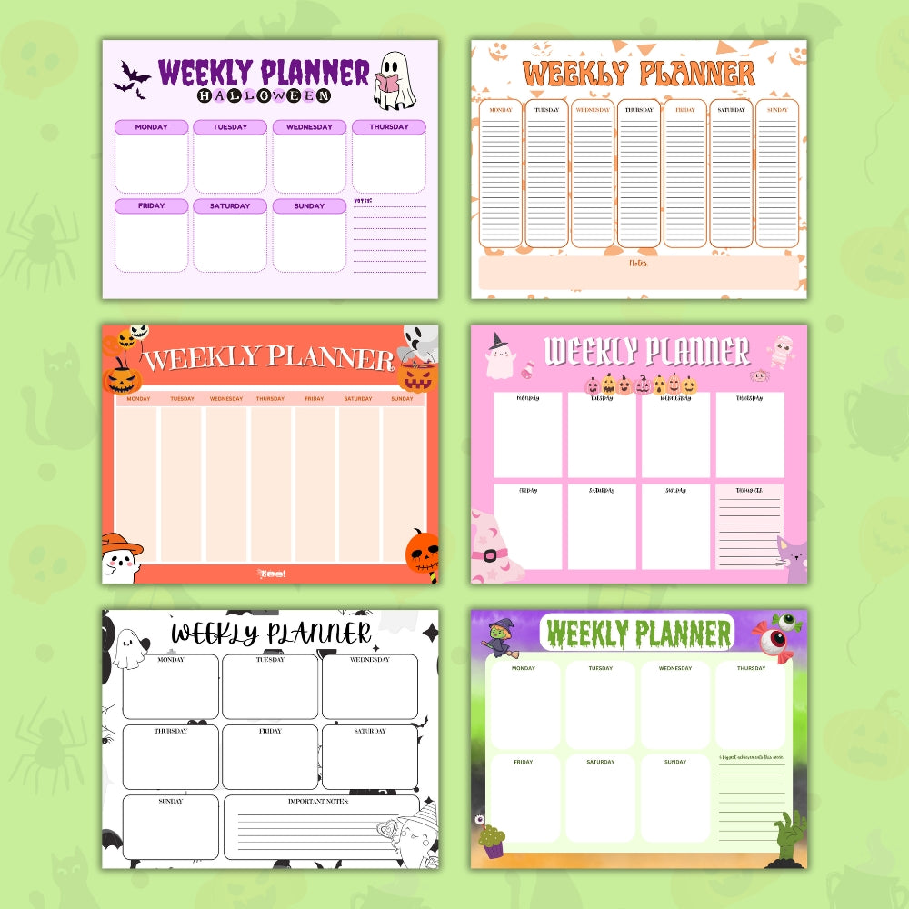 PLR Halloween Planner Pages Pack