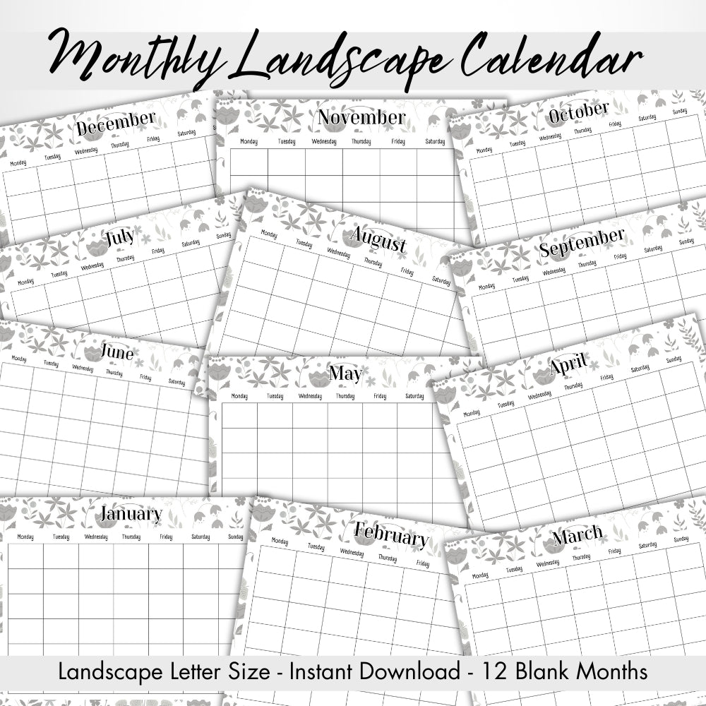 PLR Black and White House Sitter Planner