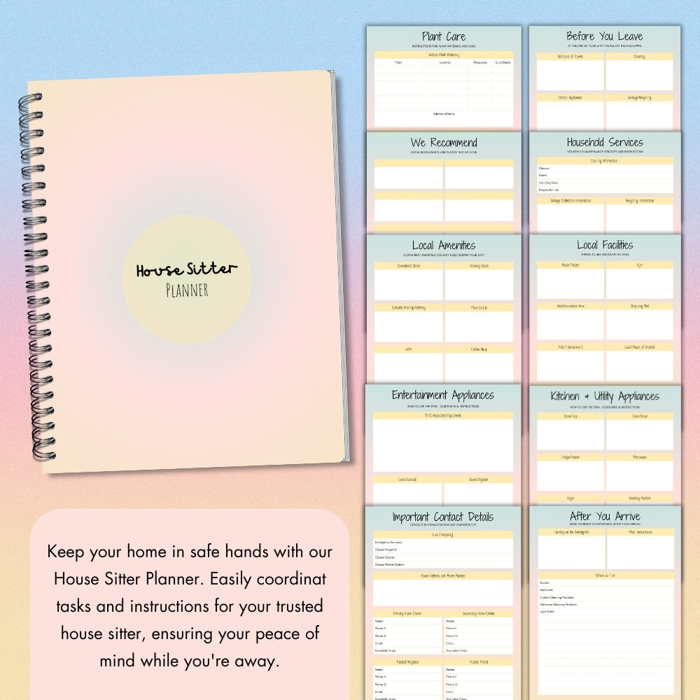 PLR House Sitter Planner