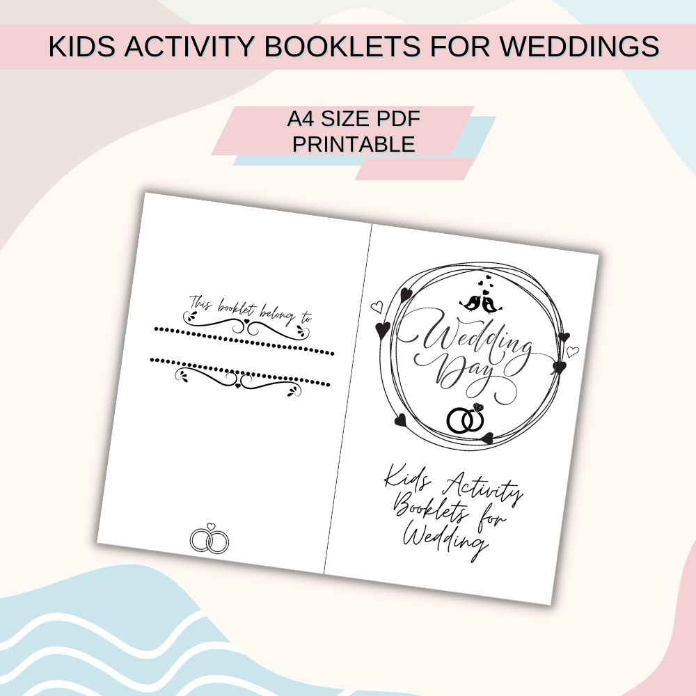 PLR Kids Activity Booklets for Weddings