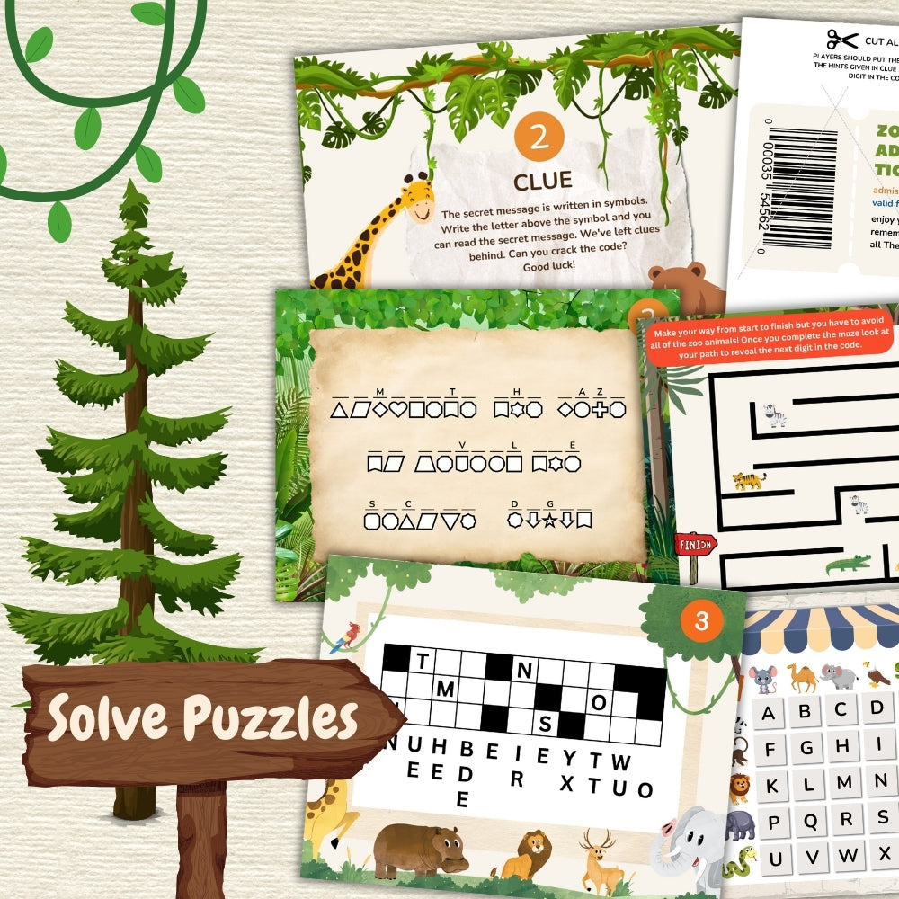 PLR Zoo Escape Room for Kids