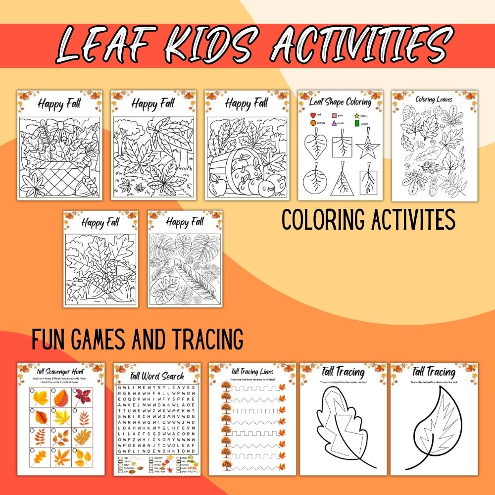 PLR Leaf Kids Activity Pack