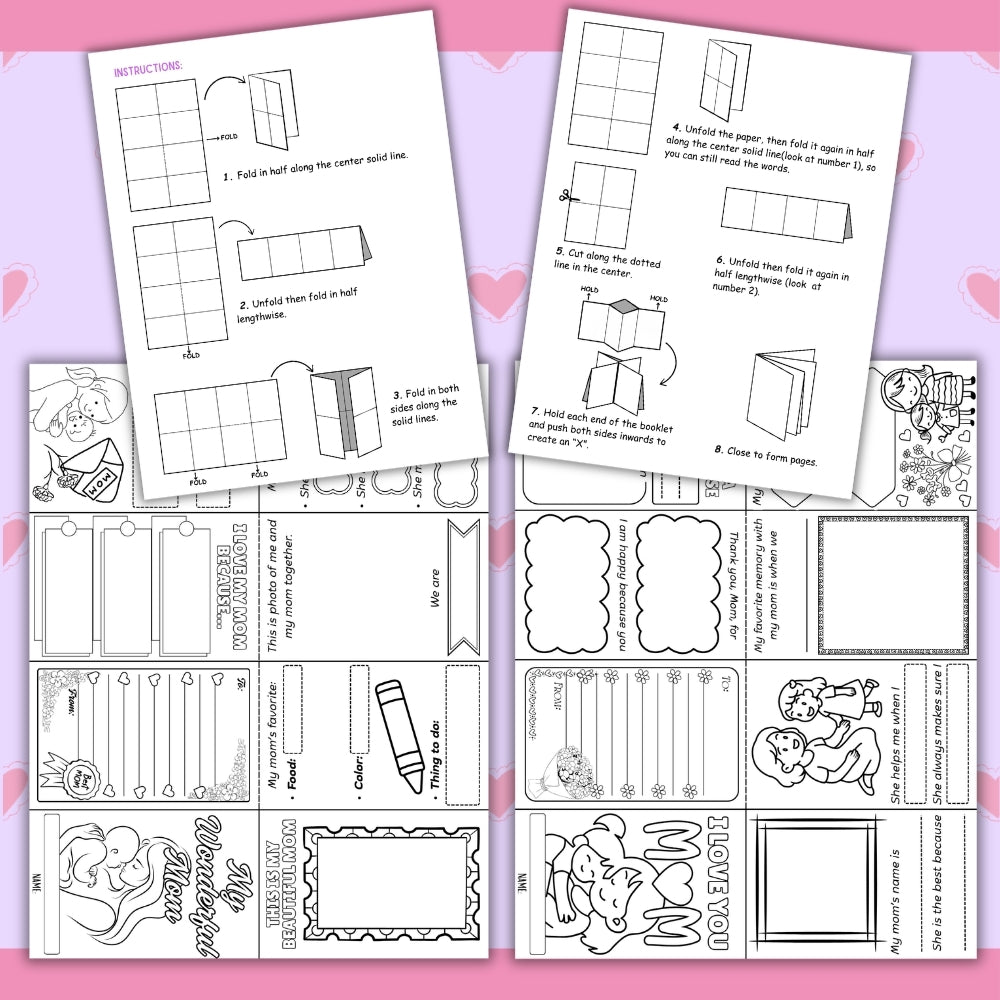 PLR Printable Mini Book for Mother's day