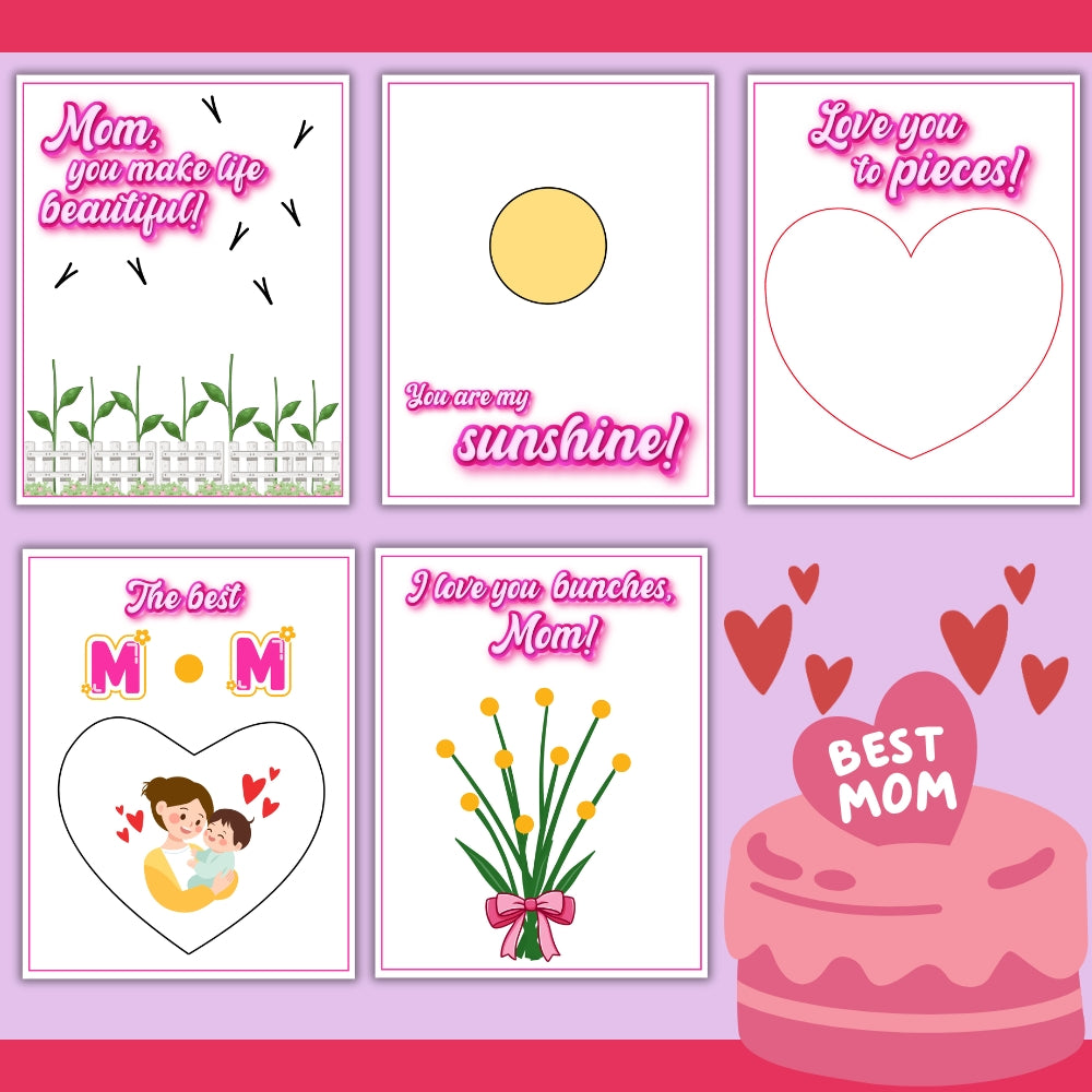 PLR Printable Mother's Day Fingerprint Art
