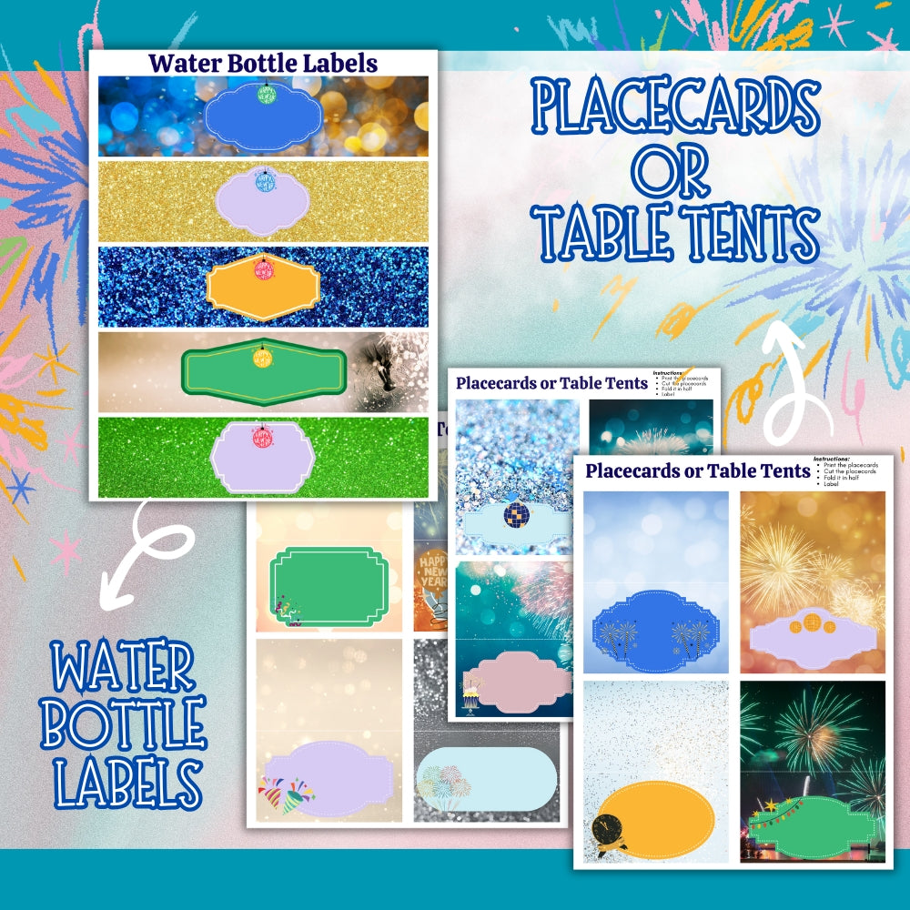 PLR New Year Party Printables