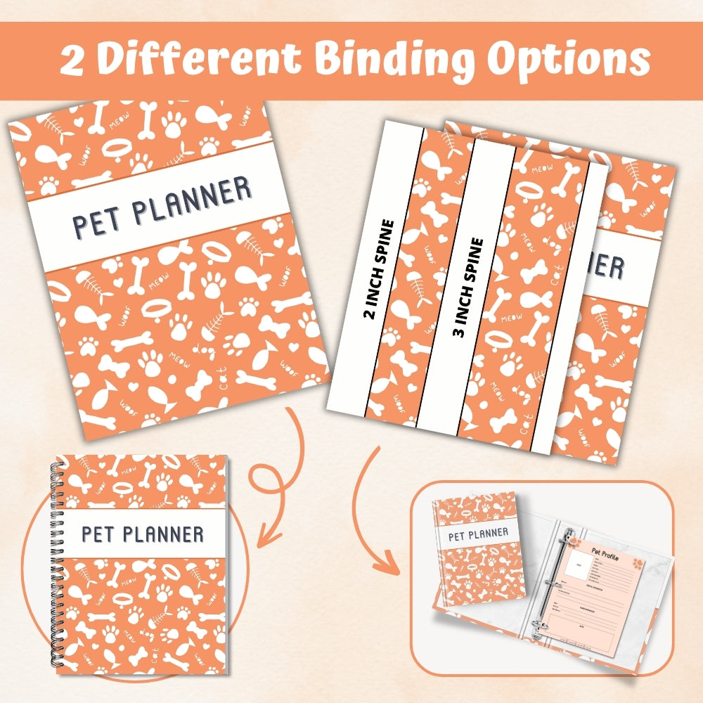 PLR Orange Pet Planner