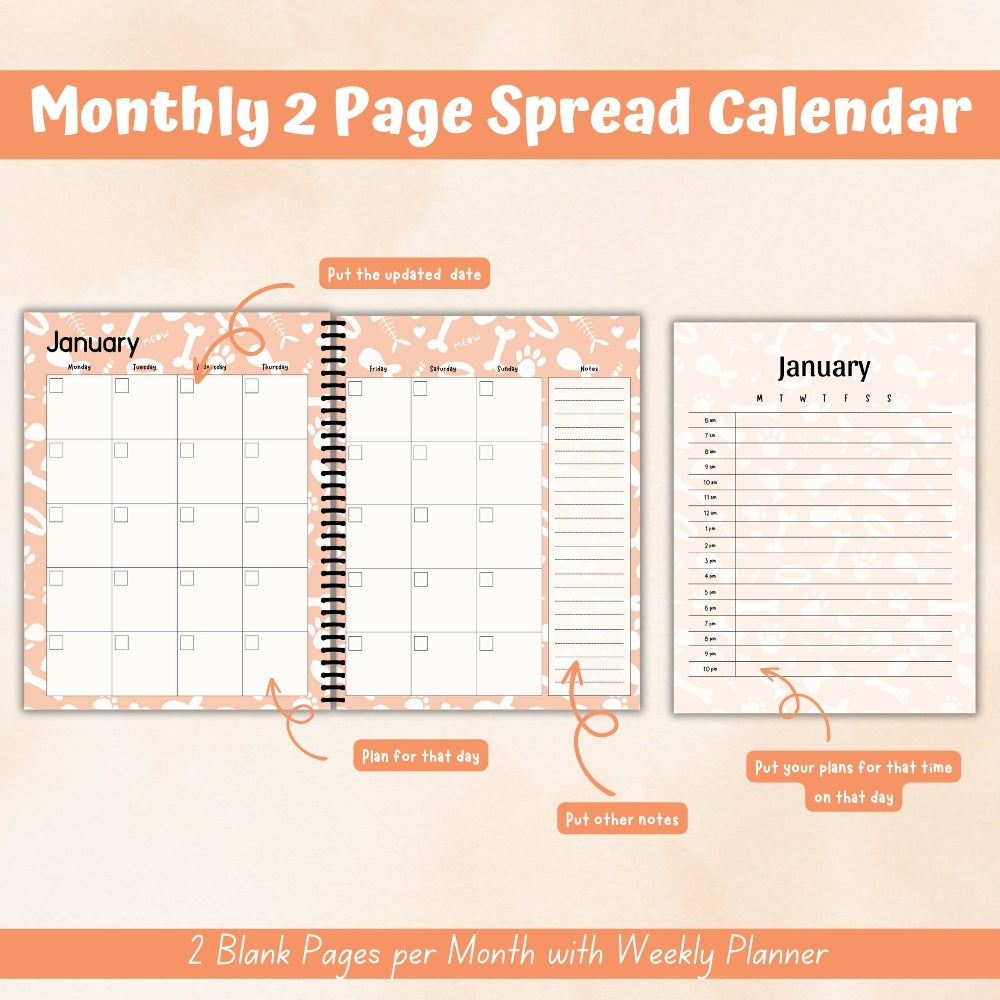 PLR Orange Pet Planner