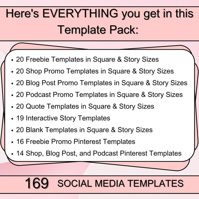 PLR Social Media Templates plr printables store