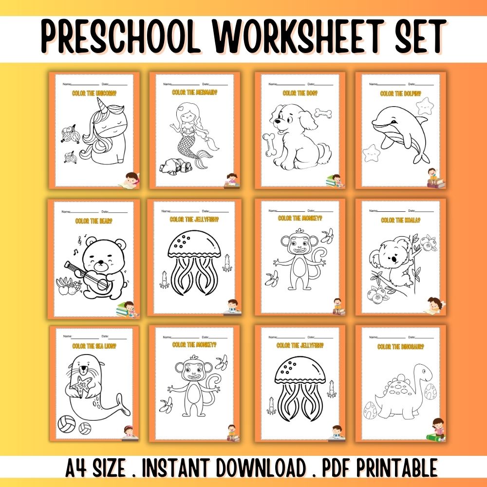 PLR Preschool Worksheets