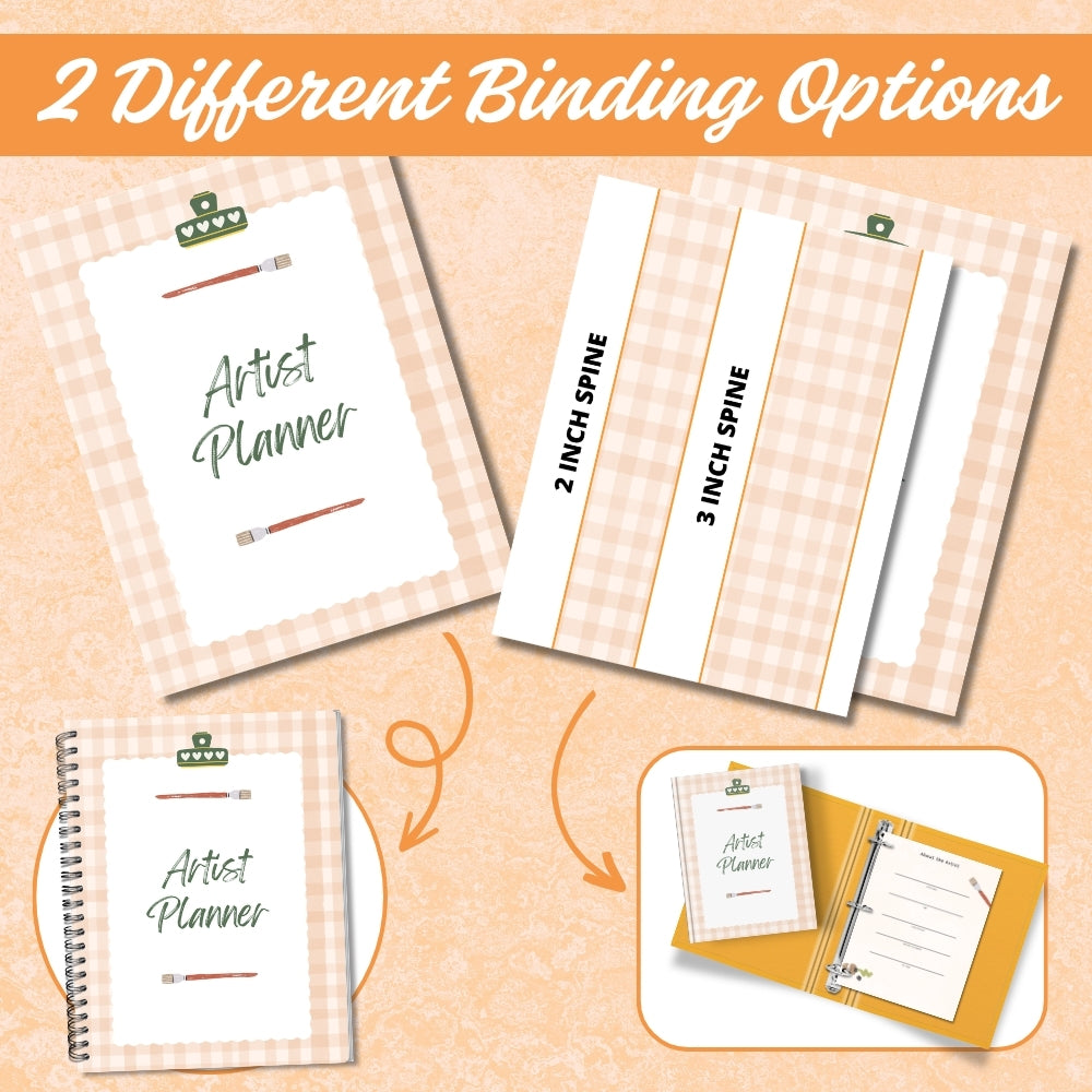 PLR Printable Artists Planner or Binder