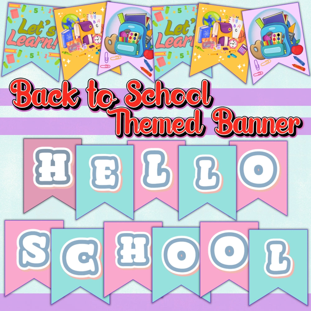PLR Printable Back to School Bulletin Board Set