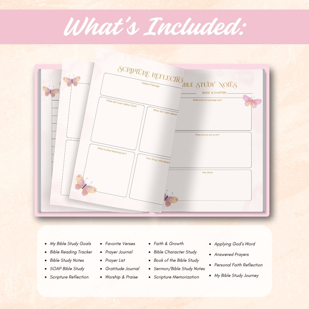 PLR Printable Bible Study Planner/Journal