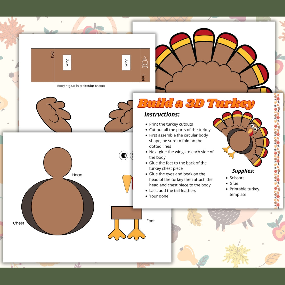 PLR Build a 3D Turkey