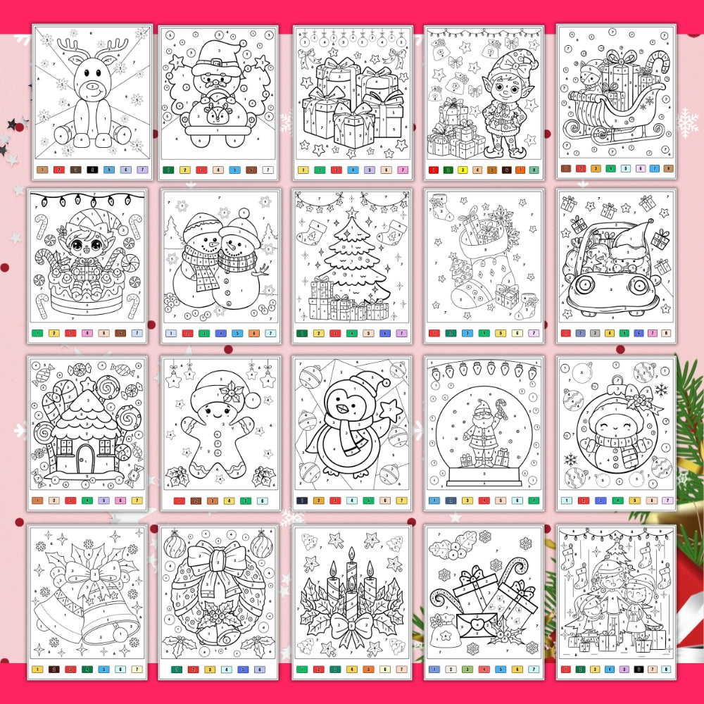 PLR Christmas Color by Number