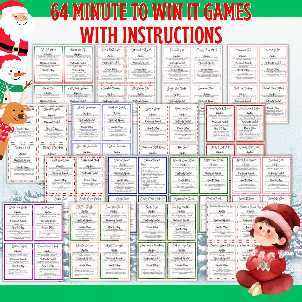 PLR Christmas Minute to Win It