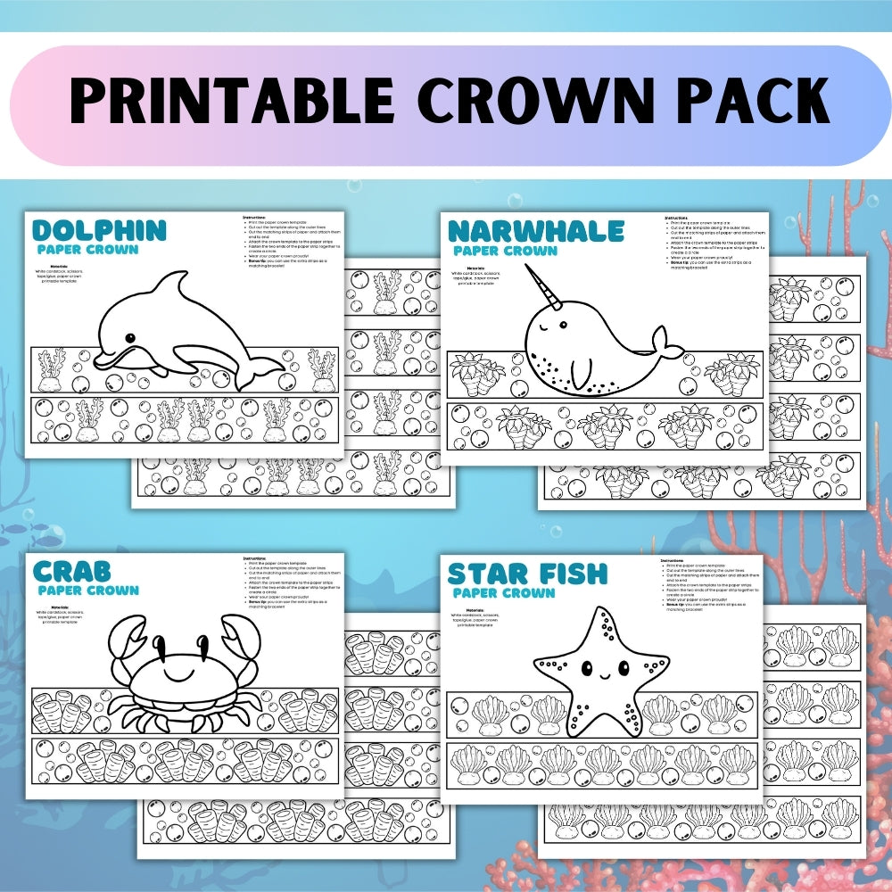 PLR Under the Sea Crown Pack – plr-printables-store