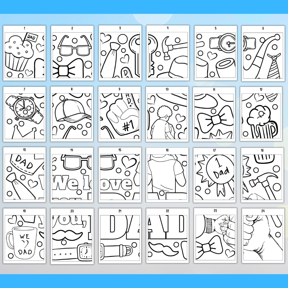PLR Printable Father's Day Collaborative Poster