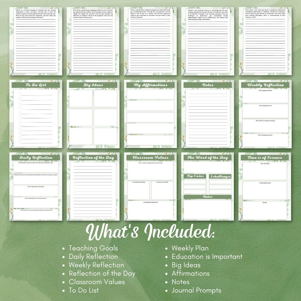 PLR Green Teacher Journal