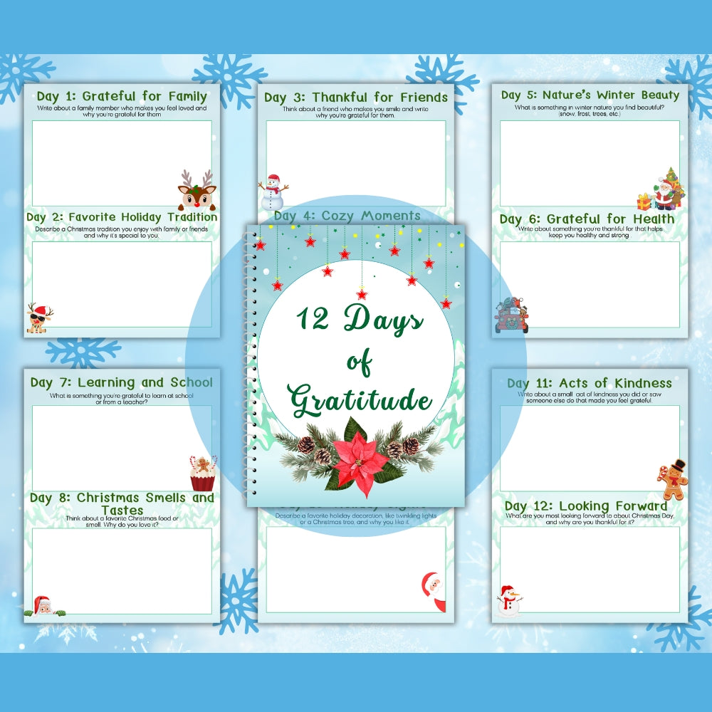 PLR Kids Christmas Gratitude Journal