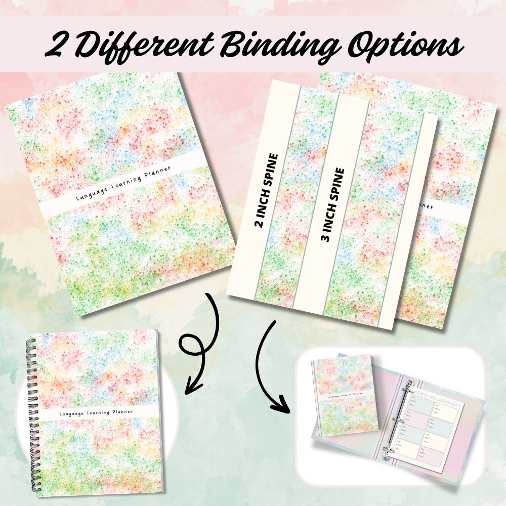 PLR Printable Language Learning Planner