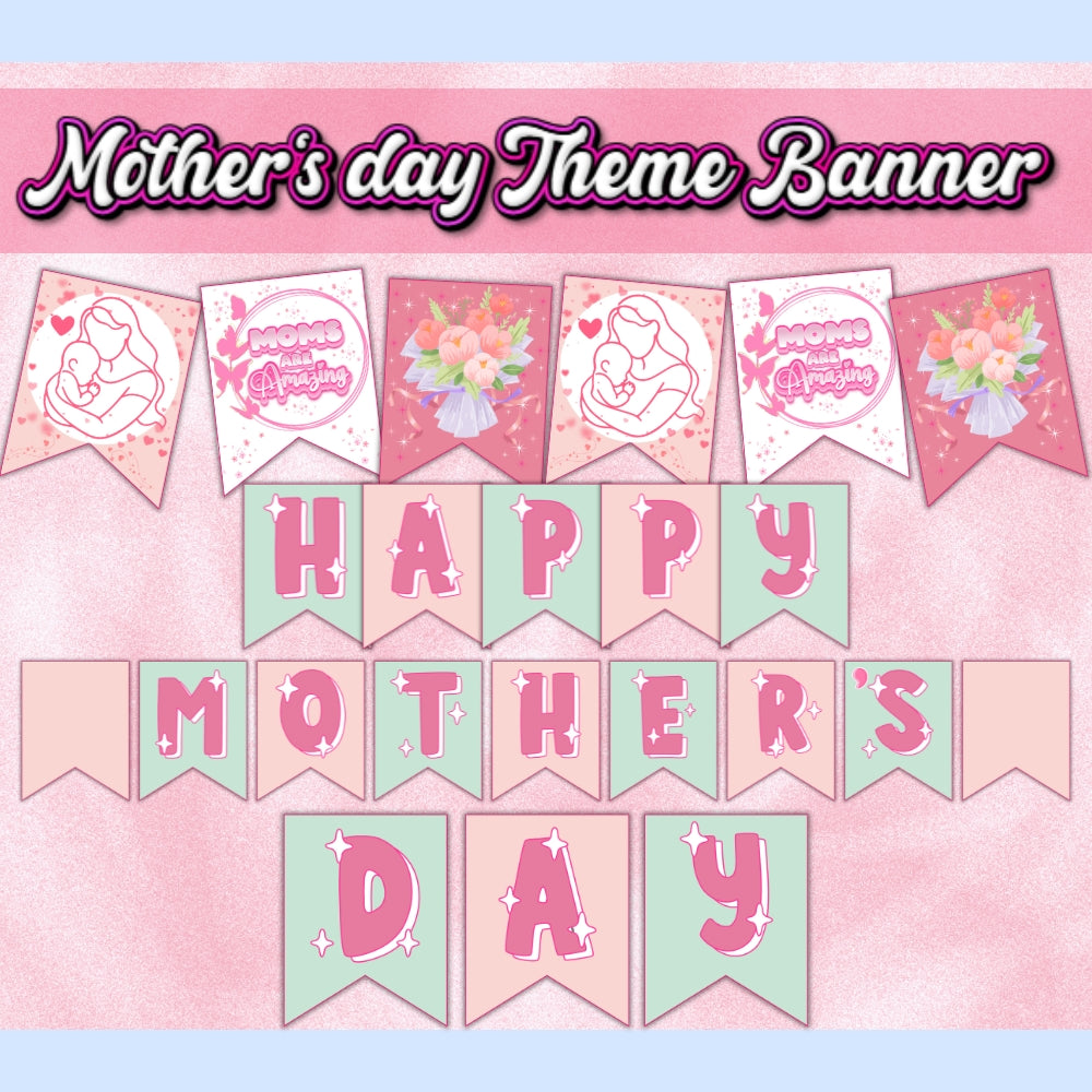 PLR Printable Mother's Day Themed Bulletin Board Kit