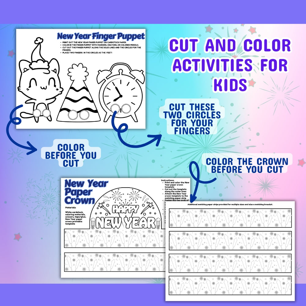PLR New Year Kid Craft Bundle