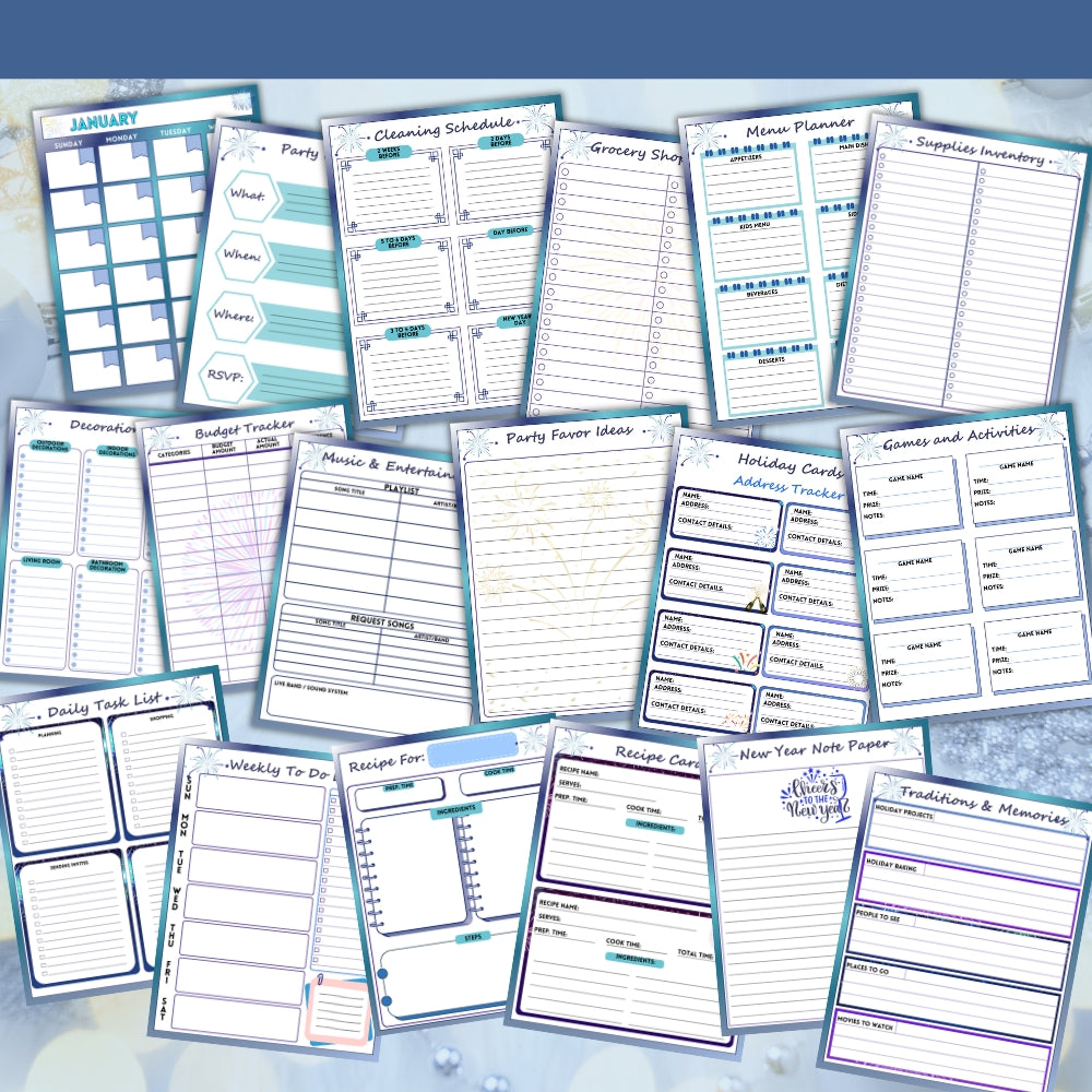 PLR New Year Party Planner