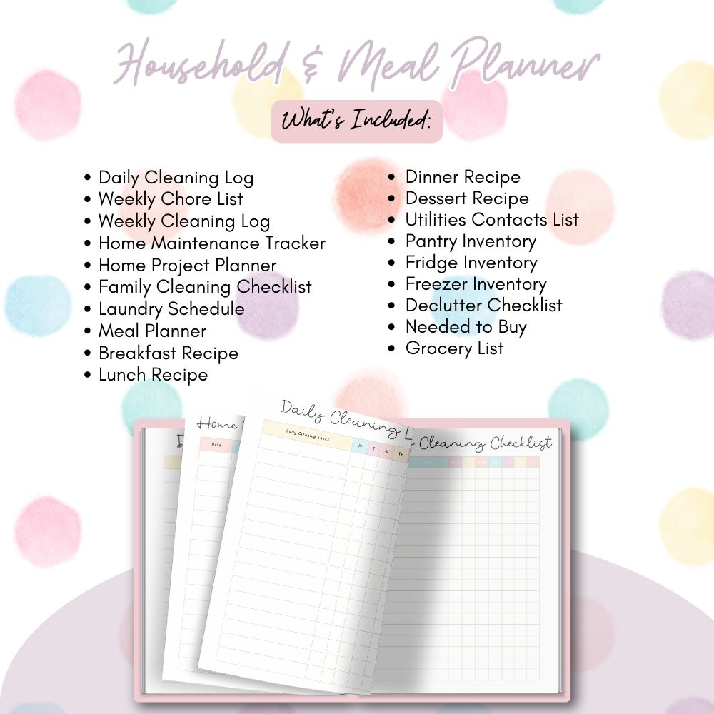 PLR Polka Dot ADHD Planner