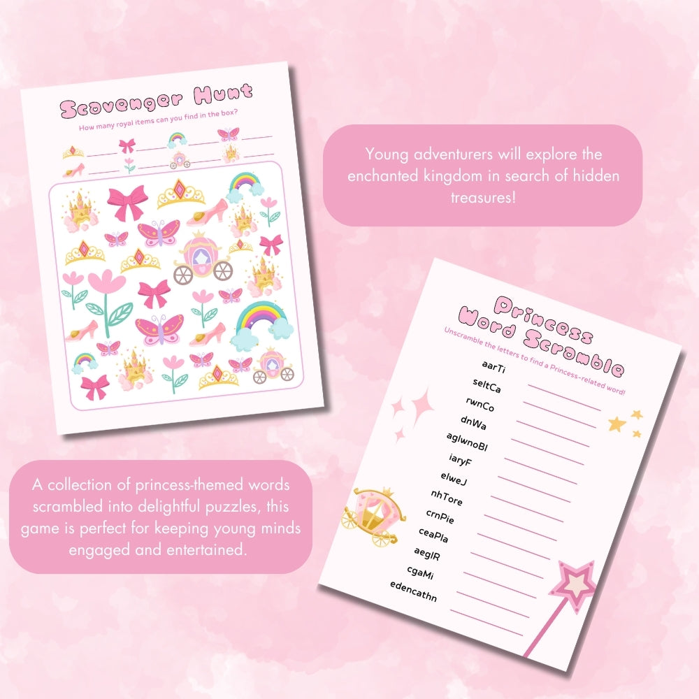 PLR Princess Birthday Party Game Bundle