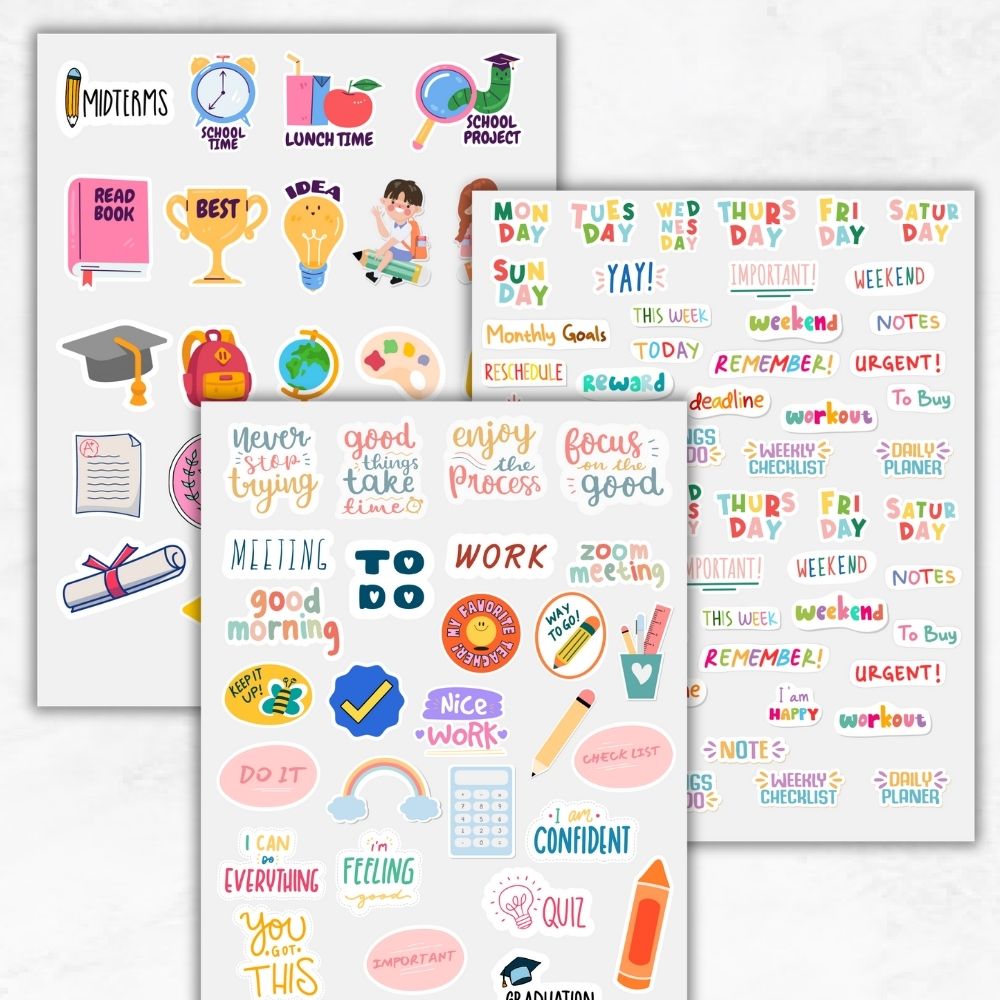 PLR Teacher Planner Stickers