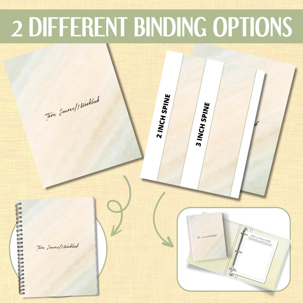 PLR Printable Teen Journal Workbook