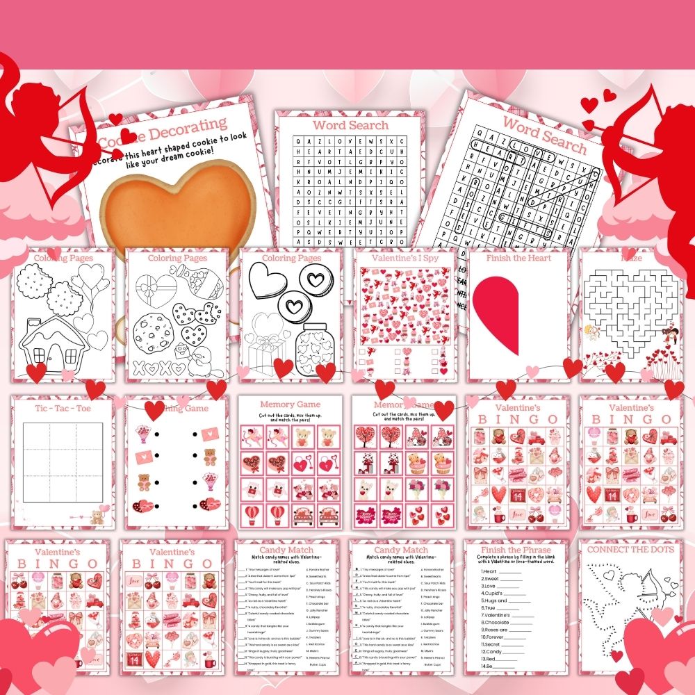 PLR Valentine Cookie Kit Printable Bundle plrprintablesstore